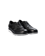 Tenis Exótico Avestruz con Cocodrilo Negro 456 Tigre