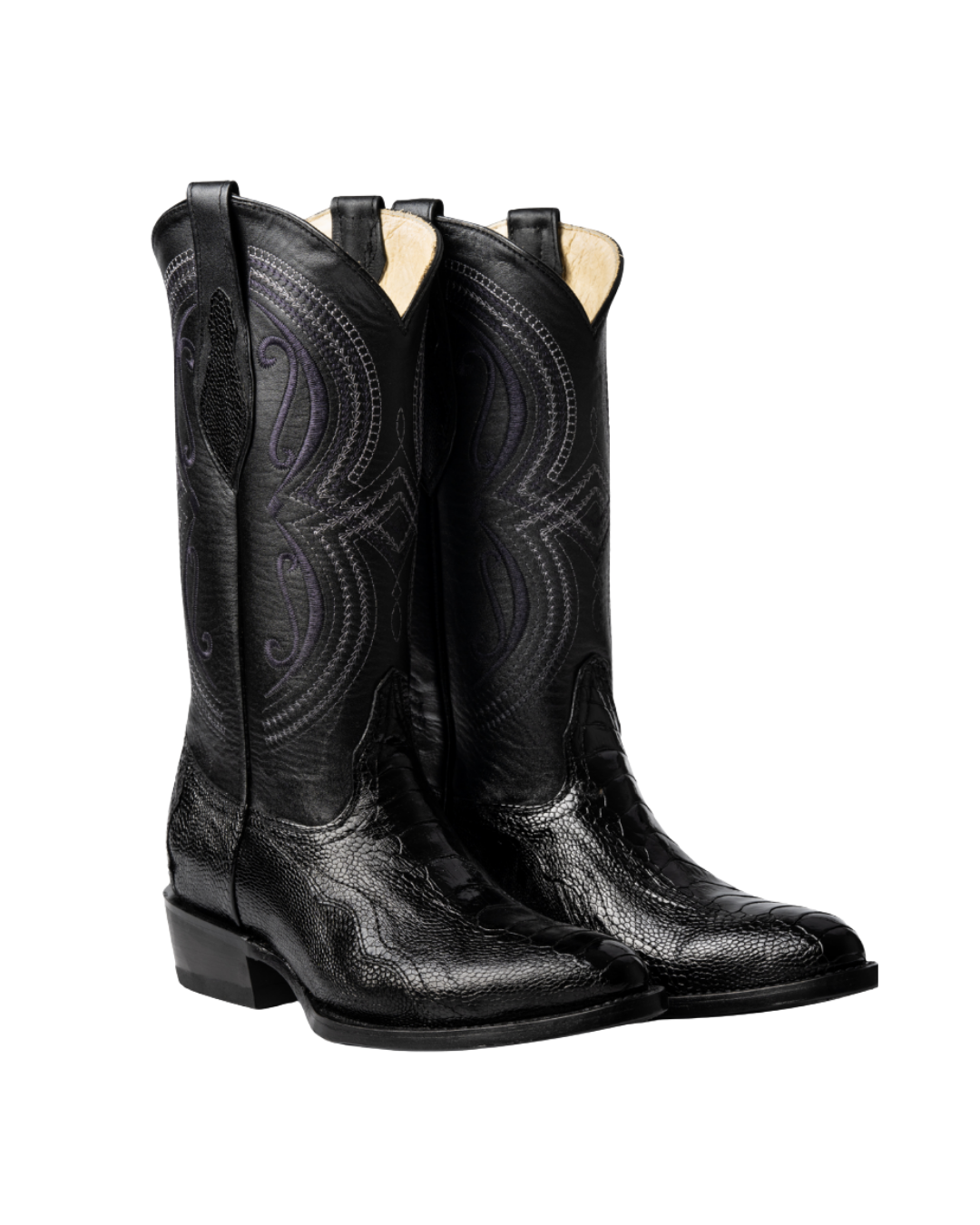 Pata de Avestruz Negro Oval