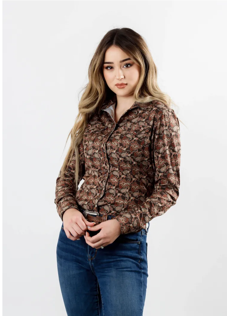 Camisa Vaquera Dama Café